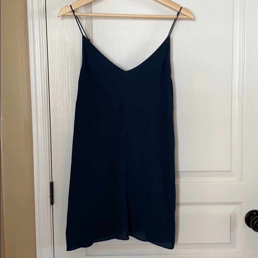 Aritzia Minimalist Teal Mini Dress ECU